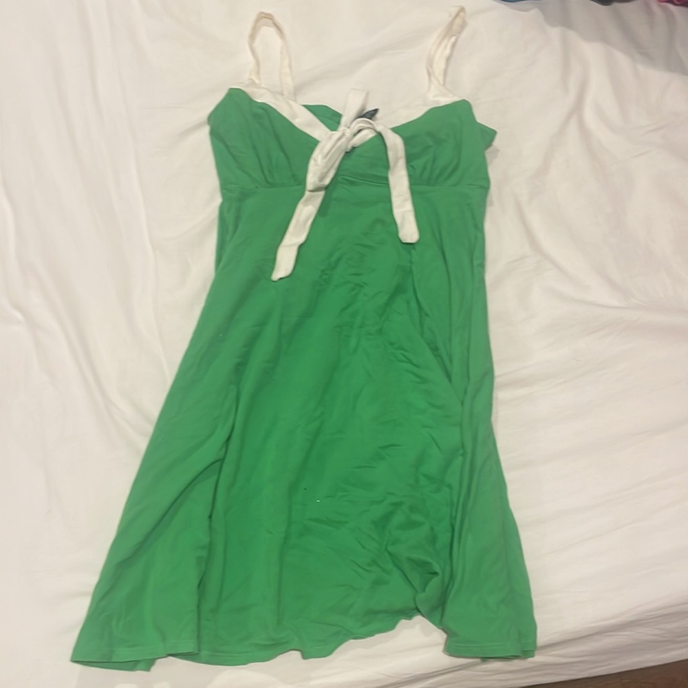 Coquette cute green mini dress